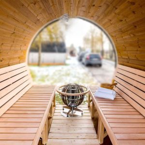 Баня-бочка класса люкс 3м