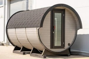 Баня-бочка панорама 6м