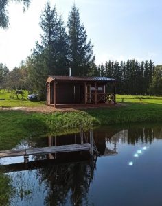 Баня квадро функо 28 с навесом