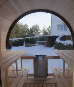 Баня-бочка класса люкс 4,50м