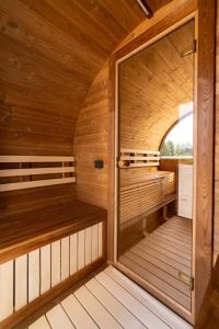 Баня-бочка панорама 6м