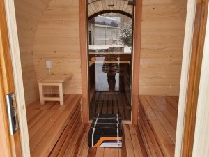 Баня-бочка класса люкс 4м